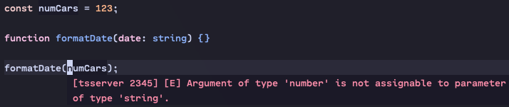 an IDE performing static analysis